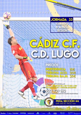 Cartel Cádiz - Lugo